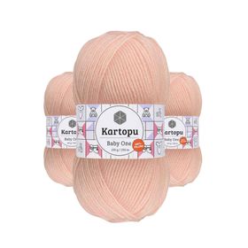 Kartopu K699 3 Adet Pembe Baby One Tüylenmeyen El Örgü İpi Yünü