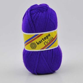 Kartopu K707 Flora Mor El Örgü Patik İpi