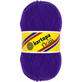 Kartopu K707 Flora Mor El Örgü Patik İpi
