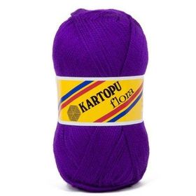 Kartopu K707 Flora Mor El Örgü Patik İpi