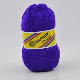 Kartopu K707 Flora Mor El Örgü Patik İpi