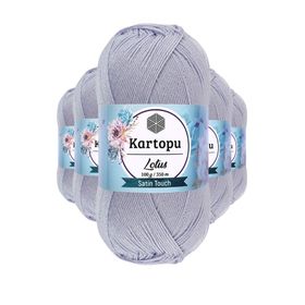 Kartopu K714 Gri Lotus Bikini Büstiyer Bluz 5 Adet Örgü İpi