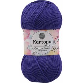 Kartopu K720 Koyu Mor Cotton Love 100 gr El Örgü İpi