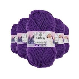 Kartopu K725 100 gr 5 Adet Süper Chunky Kalın Kışlık El Örgü İpliği