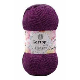 Kartopu K727 Koyu Mor Cotton Love 100 gr El Örgü İpi