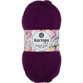 Kartopu K727 Koyu Mor Cotton Love 100 gr El Örgü İpi