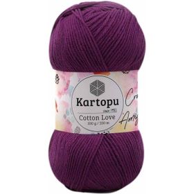 Kartopu K727 Koyu Mor Cotton Love 100 gr El Örgü İpi
