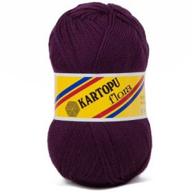 Kartopu K729 Flora Mürdüm El Örgü Patik İpi