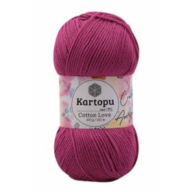Kartopu K730 100 gr Fuşya Cotton Love El Örgü İpi