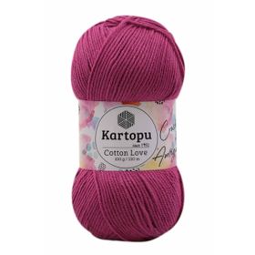 Kartopu K730 100 gr Fuşya Cotton Love El Örgü İpi