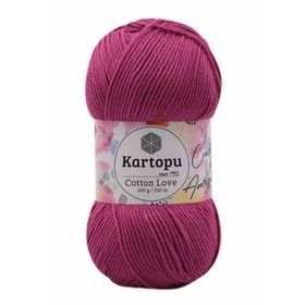 Kartopu K730 100 gr Fuşya Cotton Love El Örgü İpi