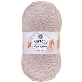 Kartopu K754 Kirli Gül Angora Naturel El Örgü İpi