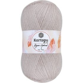 Kartopu K762 Taş Angora Naturel El Örgü İpi