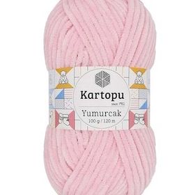 Kartopu K768 Bebe Pembe Yumurcak Kadife El Örgü İpi
