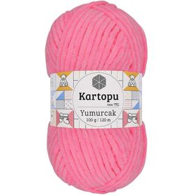 Kartopu K773 Fosfor Pembe Yumurcak Kadife El Örgü İpi