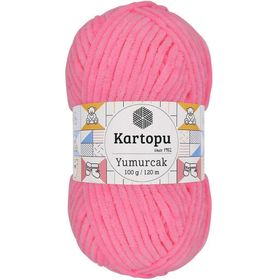 Kartopu K773 Fosfor Pembe Yumurcak Kadife El Örgü İpi