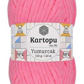 Kartopu K773 Fosfor Pembe Yumurcak Kadife El Örgü İpi