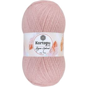 Kartopu K776 Pudra Angora Naturel El Örgü İpi