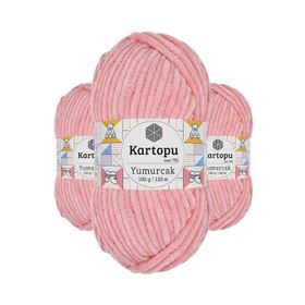 Kartopu K777 Pudra Yumurcak Kadife 3 Adet El Örgü İpi