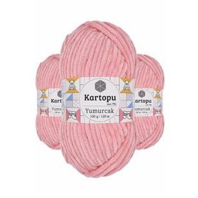 Kartopu K777 Pudra Yumurcak Kadife 3 Adet El Örgü İpi