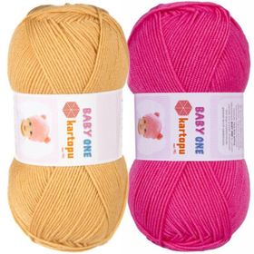 Kartopu K782 Açık Pembe Baby One Tüylenmeyen El Örgü İpi Yünü