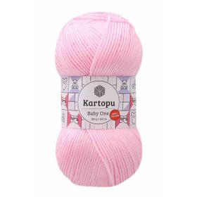 Kartopu K782 Açık Pembe Baby One Tüylenmeyen El Örgü İpi Yünü