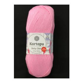 Kartopu K782 Açık Pembe Baby One Tüylenmeyen El Örgü İpi Yünü