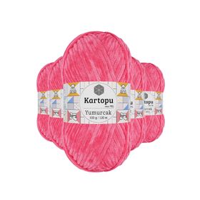 Kartopu K798 5 Adet Pembe Yumurcak Kadife El Örgü İpi