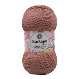 Kartopu K842 Kahverengi Cotton Love 100 gr El Örgü İpi