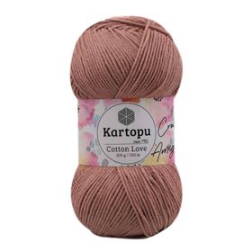 Kartopu K842 Kahverengi Cotton Love 100 gr El Örgü İpi
