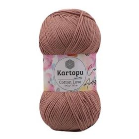 Kartopu K842 Kahverengi Cotton Love 100 gr El Örgü İpi