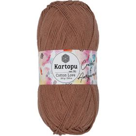 Kartopu K842 Kahverengi Cotton Love 100 gr El Örgü İpi