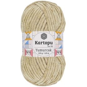 Kartopu K856 Bej Yumurcak Kadife El Örgü İpi