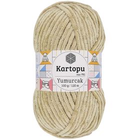 Kartopu K856 Bej Yumurcak Kadife El Örgü İpi