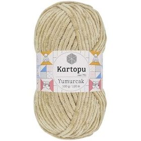 Kartopu K856 Bej Yumurcak Kadife El Örgü İpi