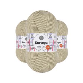 Kartopu K861 Bej Baby One Tüylenmeyen El Örgü İpi Yünü