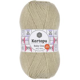 Kartopu K861 Bej Baby One Tüylenmeyen El Örgü İpi Yünü