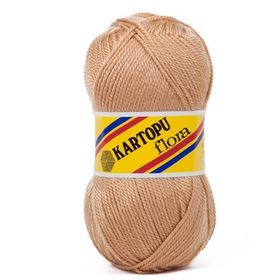 Kartopu K884 Flora Bej El Örgü Patik İpi