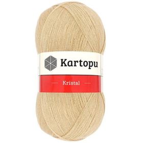 Kartopu K884 Flora Bej El Örgü Patik İpi