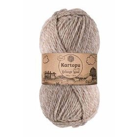 Kartopu K9002 Bej Melange Wool El Örgü İpi