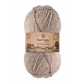 Kartopu K9002 Bej Melange Wool El Örgü İpi