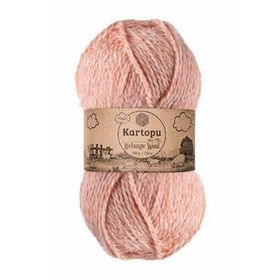 Kartopu K9003 Pembe Melange Wool El Örgü İpi