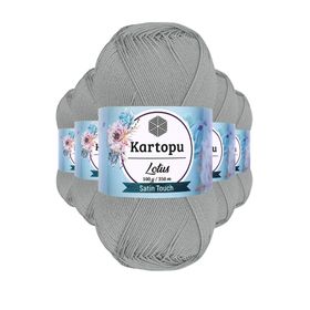 Kartopu K941 Açık Gri Lotus Bikini Büstiyer Bluz 5 Adet Örgü İpi