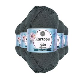 Kartopu K944 Füme Lotus Bikini Büstiyer Bluz 5 Adet Örgü İpi
