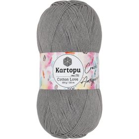 Kartopu K990 Gri Cotton Love 100 gr El Örgü İpi