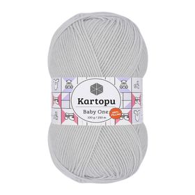 Kartopu K992 Alaska Gri Baby One Tüylenmeyen El Örgü İpi Yünü