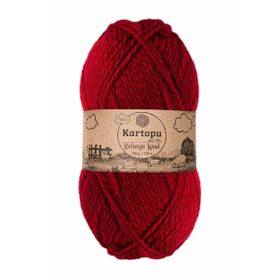Kartopu Kırmızı K2117 Melange Wool El Örgü İpi