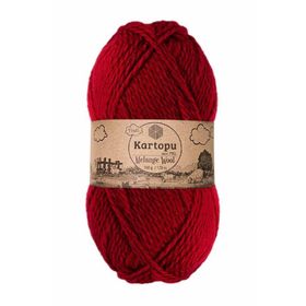 Kartopu Kırmızı K2117 Melange Wool El Örgü İpi