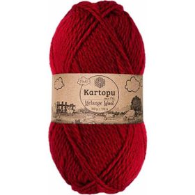 Kartopu Kırmızı K2117 Melange Wool El Örgü İpi