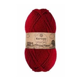 Kartopu Kırmızı K2117 Melange Wool El Örgü İpi